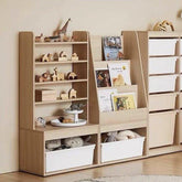 FIJN Earth Low Magazine Rack with Bottom Shelf - Kids Haven